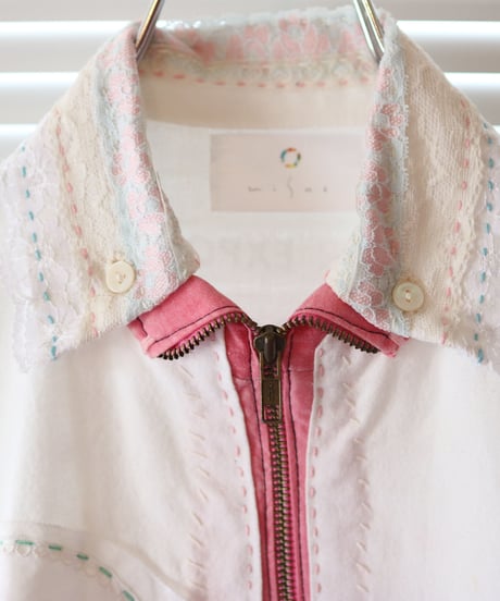 "ラヴァーソウルと百人のキス" Lover soul jacket, rebuild by vintages with 100 kisses