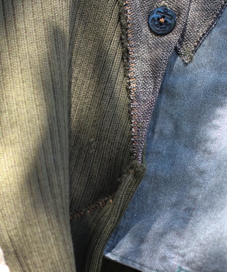"その傷はやさしさになる" Beautiful scratches Short coat, reconstructed from mix vintages