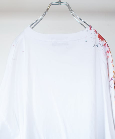 "色彩記録の手刷りのTシャツ 第四十色" T-shirt by Analog silk screen overlay blurring hand-print