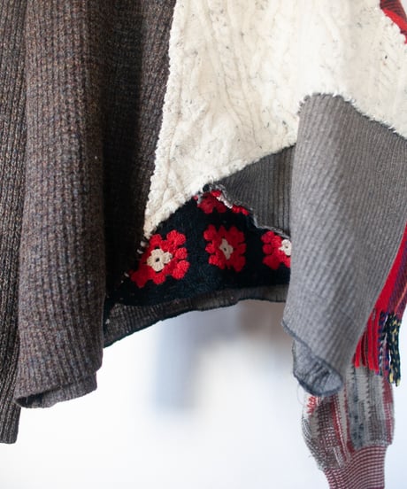 "彼と彼女" he and she knit, Rebuild by vintages