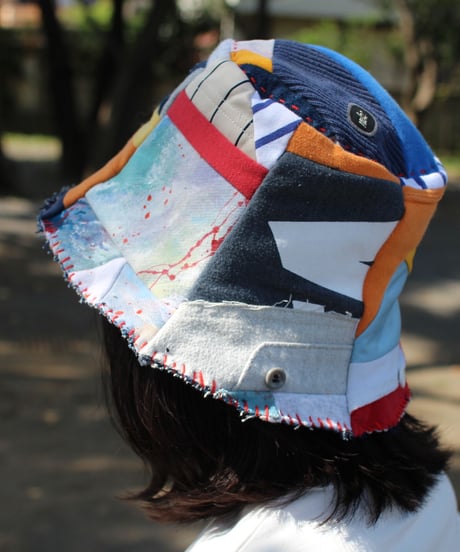 "夢のかけら" Fragment of a dream hat, Rebuild by vintages