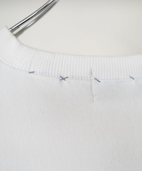 "つぎはぎのデニムスリーブトレーナー 第一色" Patchwork denim sleeve trainer, Rebuild by vintages