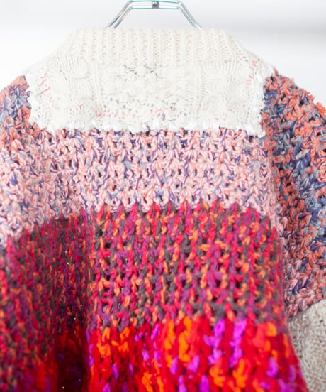 "茜色のショートニット" madder red short-knit, Rebuild by vintages