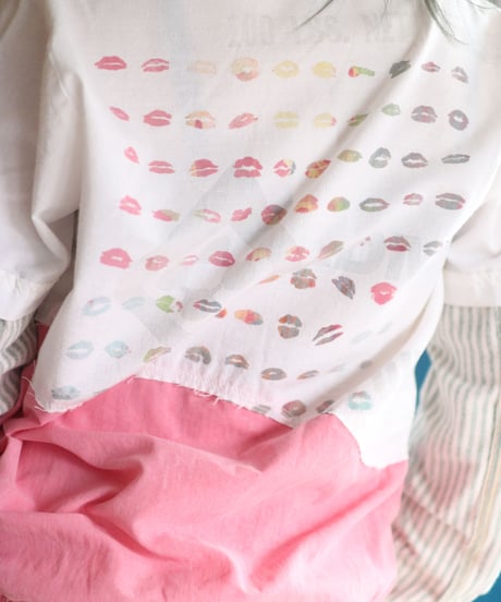 "ラヴァーソウルと百人のキス" Lover soul jacket, rebuild by vintages with 100 kisses