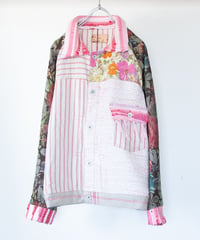 《nisai × soma komatsuno》"恋をしてる" Patchwork oversized jacket, Rebuild by vintage denims
