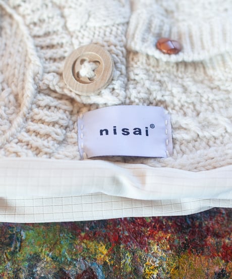 "つぎはぎの猫耳帽子 第十九色" knit cat cap, Rebuild by vintagess