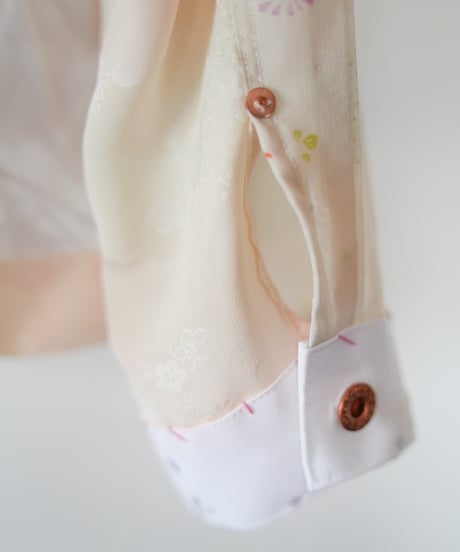 《nisai × soma komatsuno》"遥か彼方の花" Patchwork mods coat, Rebuild by KIMONO