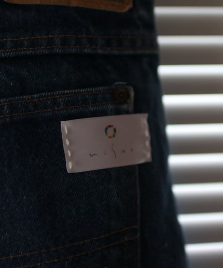 "黒風白雨2" Storm painted denim 2nd, Based on vintage denim