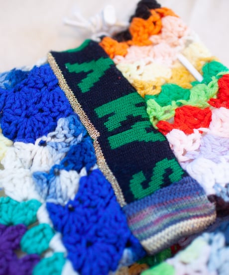 "つぎはぎのアームニット／レッグウォーマー 第五十五色" Arm Knit/Leg Warmers, Rebuild by vintages