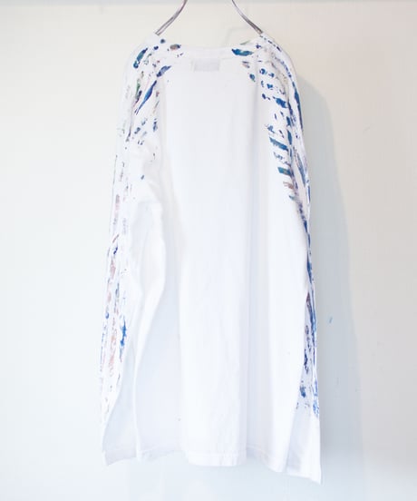 "色彩手刷り（あるいは翼）のロンT／第十八色" Multi color hand-printed (or winged) long-sleeved T-shirt