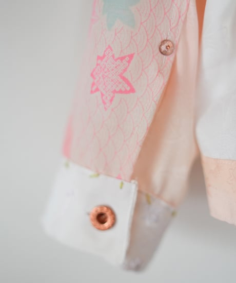 《nisai × soma komatsuno》"遥か彼方の花" Patchwork mods coat, Rebuild by KIMONO