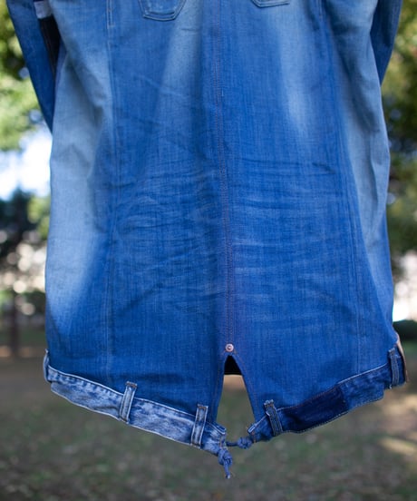 《nisai × soma komatsuno》"青のコート" Patchwork mods coat, Rebuild by vintage Levis