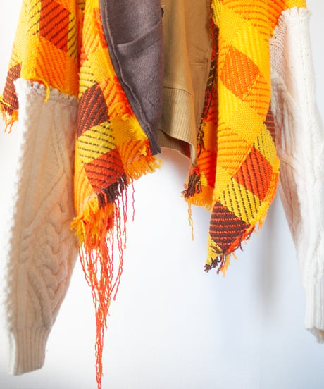 "落葉のカーディガン" fallen leaves cardigan, Rebuild by vintages