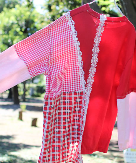 "赤い花へ" For Certain Red Flower pull-over, rebuild by vintages