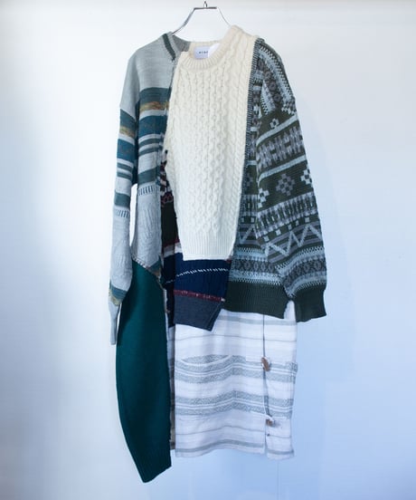 "言葉" Word knit one-piece,Rebuild by vintages