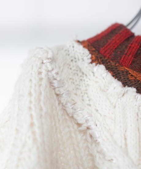 "火照る" hotel short-knit, Rebuild by vintages
