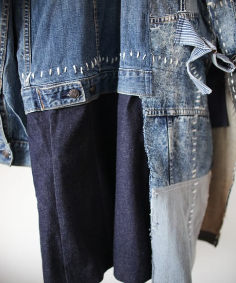 "遊装（遊びに出かける為のデニムコート）" Play clothes (denim coat for going out to play) , rebuild by vintages