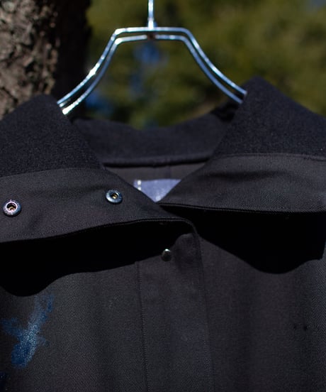 《0＜nisai+α≦Y》 metal hook paint coat / black formal wool