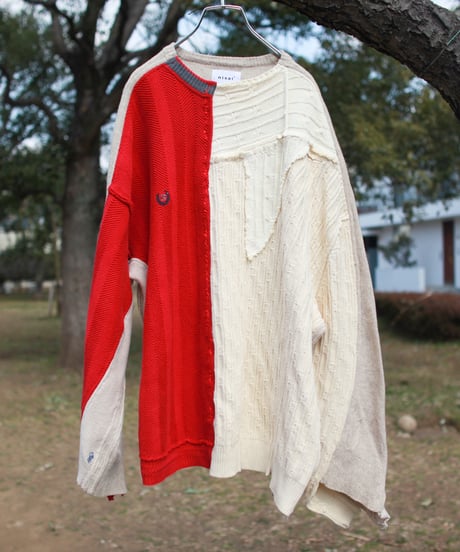 "捻くれすぎて素直だった"  It was too twisted and straightforward knit, Rebuild by vintages
