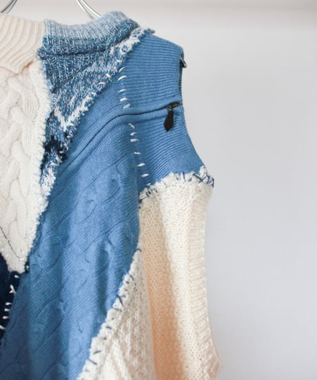 "あなたによく似たアシンメトリー" Asymmetry that looks a lot like you knit, Rebuild by vintages