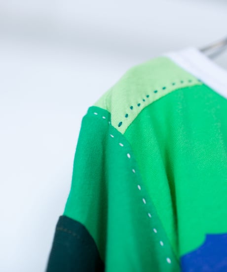 "芽吹く草木" sprouting vegetation long-sleeved T-shirt, Rebuild by vintages