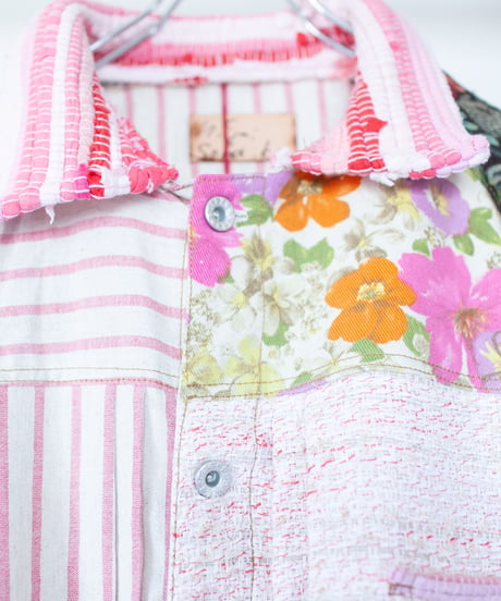 《nisai × soma komatsuno》"恋をしてる" Patchwork oversized jacket, Rebuild by vintage denims
