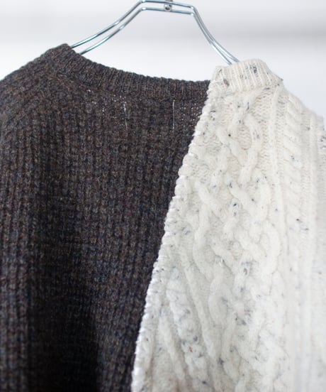 "彼と彼女" he and she knit, Rebuild by vintages