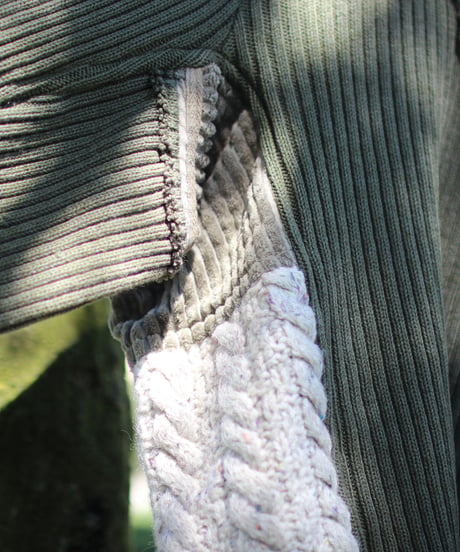 "その傷はやさしさになる" Beautiful scratches Short coat, reconstructed from mix vintages