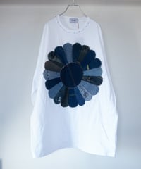 "私だけの花のロンT / 第八十一色" my own flower L/S T-shirt, Patchworked by vintages