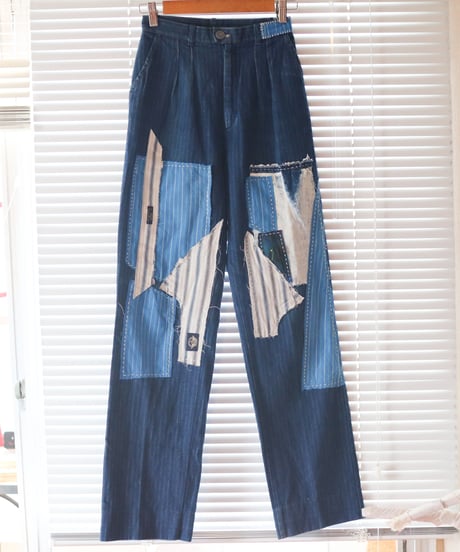 "青い少女とカンディンスキー" the blue girl and Kandinsky denim, based vintage LEE