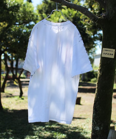 "色彩記録の手刷りのTシャツ 第二十色" T-shirt by Analog silk screen overlay blurring hand-print