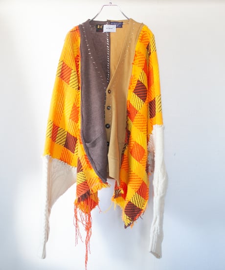 "落葉のカーディガン" fallen leaves cardigan, Rebuild by vintages