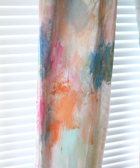 "ベイビー・ドライバー" Painted denim dedicated to baby driver, Based on Armani denim
