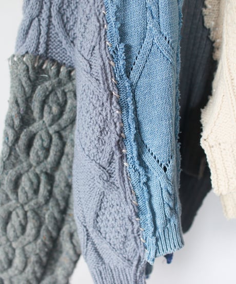 "冬の女神" goddess of winter knit, Rebuild by vintages