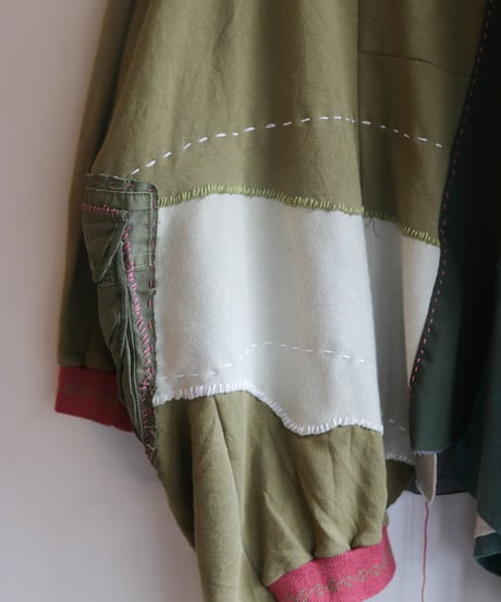 "柳と桃の不純異装交遊" Willow and peach pullover, reconstructed from mix vintages