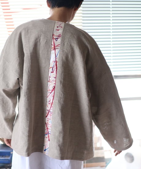 《0＜nisai+α≦Y》 three button shirt jacket / Russian linen