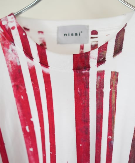 "色彩手刷りのTシャツ 2024年版 第三色" T-shirt with hand-printed colors