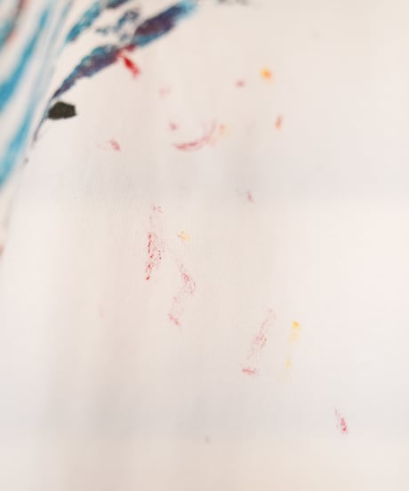 "色彩手刷りと刻まれた名のロンT 2024年版 第一色" T-shirt with hand-printed colors and engraved name