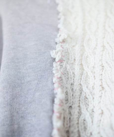 "淡い花のカーディガン" pale flowers cardigan, Rebuild by vintages