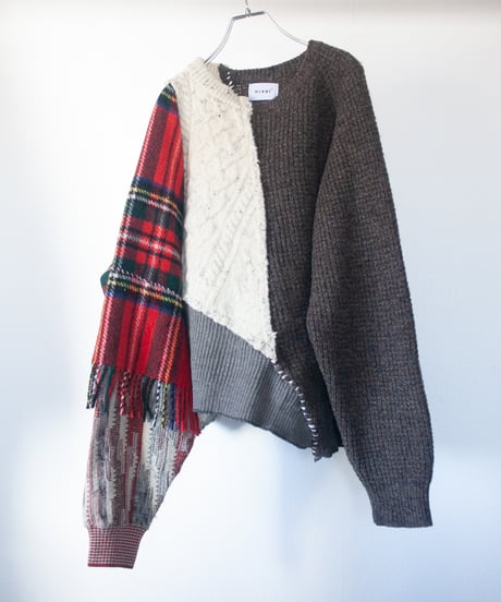 "彼と彼女" he and she knit, Rebuild by vintages