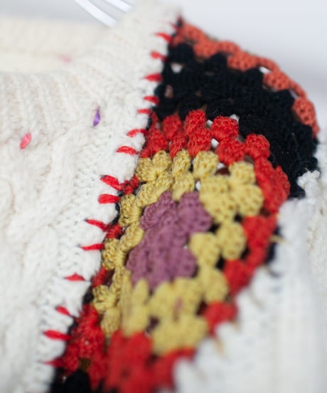 "あの日、白かっただけのニットセーター" turn the colors short-knit, Rebuild by vintages