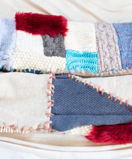 "つぎはぎのアームニット／レッグウォーマー 第四十六色" Arm Knit/Leg Warmers, Rebuild by vintages