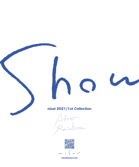 【予約券】nisai 2021 1st Collection "AFTER RAINBOW" ショー来場予約