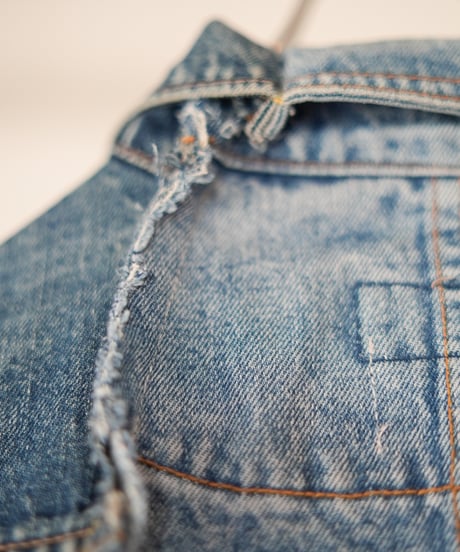 "あの日、青かっただけのデニムジャケット" Blue grunge jacket, Rebuild by vintages
