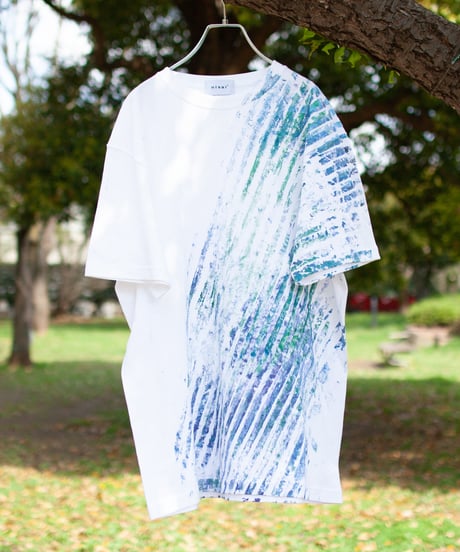 "青の色彩記録 第六色" Blue color record T-shirt