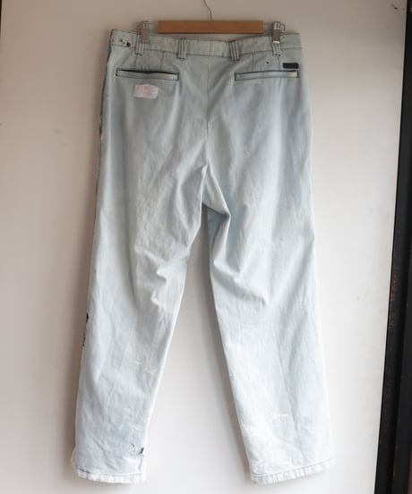 "ホワイト・ストライプス" The White Stripes painted pants, Based on Bleach vintage denim