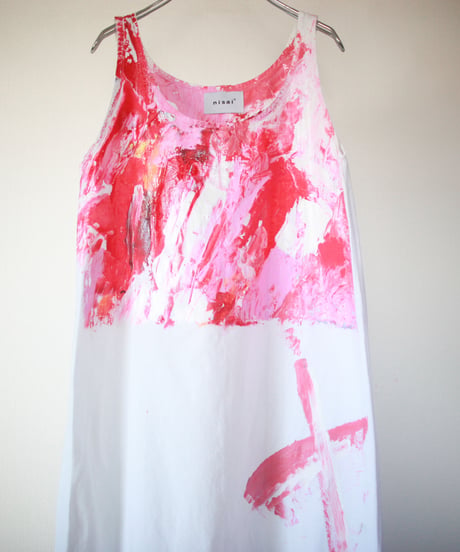 "決意" Determination, Hand-painted based on French One-piece