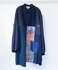 "祈りの花模様" prayer flower pattern coat, rebuild by vintages