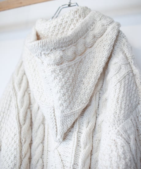 "鳩、会話中" patchwork pigeons(talking) knit, Rebuild by vintages