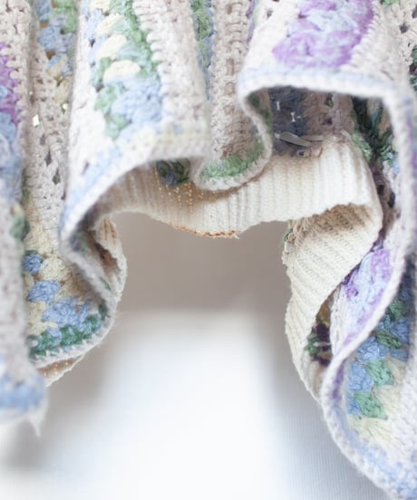 "紫陽花" hydrangea knit, Rebuild by vintages